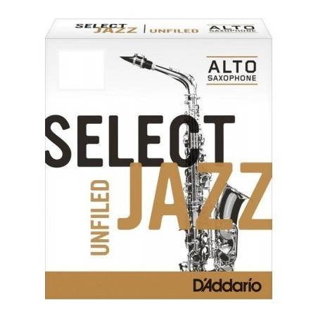 Caja 10 cañas D'ADDARIO Select Jazz Unfiled para Saxofón Alto