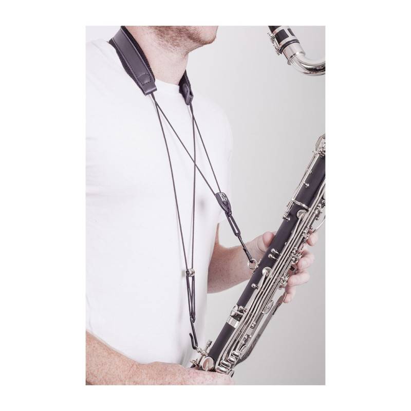 Correa de piel BG C50B para clarinete bajo