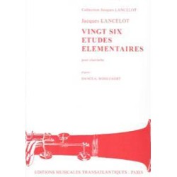 Vingt Six Etudes Elementaires Pour Clarinette