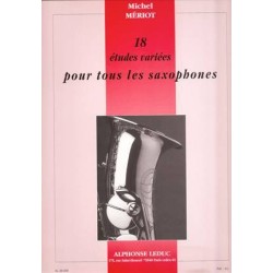 18 Etudes Variees pour tous les Saxophones