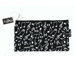 Estuche Plano Notas Blanco y Negro
