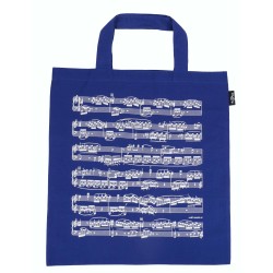 Bolsa Partitura Azul Doble Asa
