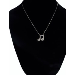 Colgante Corchea Brillante Plateado