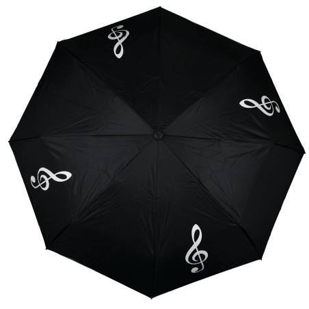 Paraguas Plegable Clave de Sol Plata 