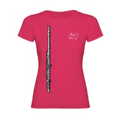 Camiseta Flauta Chica Fucsia S