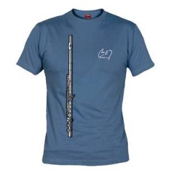 Camiseta Flauta Chico Azul XL