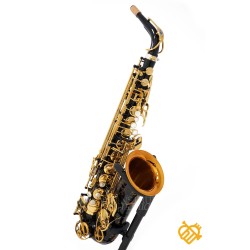 Saxofón Alto Selmer Supreme Negro grabado llaves Goldmessing  NG GO