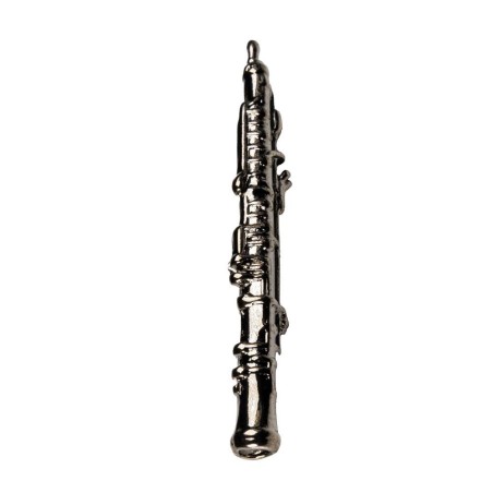 Pin oboe negro níquel