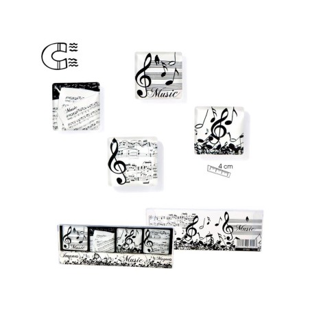 Pack 4 imanes notas musicales