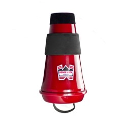 Sordina bombardino DENIS WICK DW 5587 SM TRAVEL STEVEN MEAD ROJA