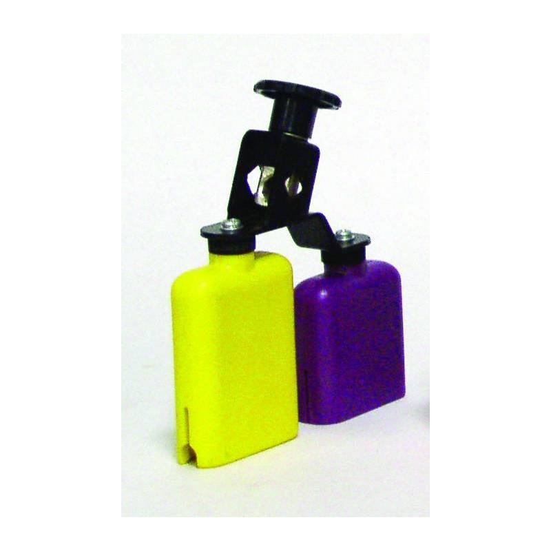 Temple Block Plastico Amarillo-Morado Db0733 Doble