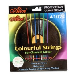 Juego Cuerdas Guitarra Clasica Multicolor A107C