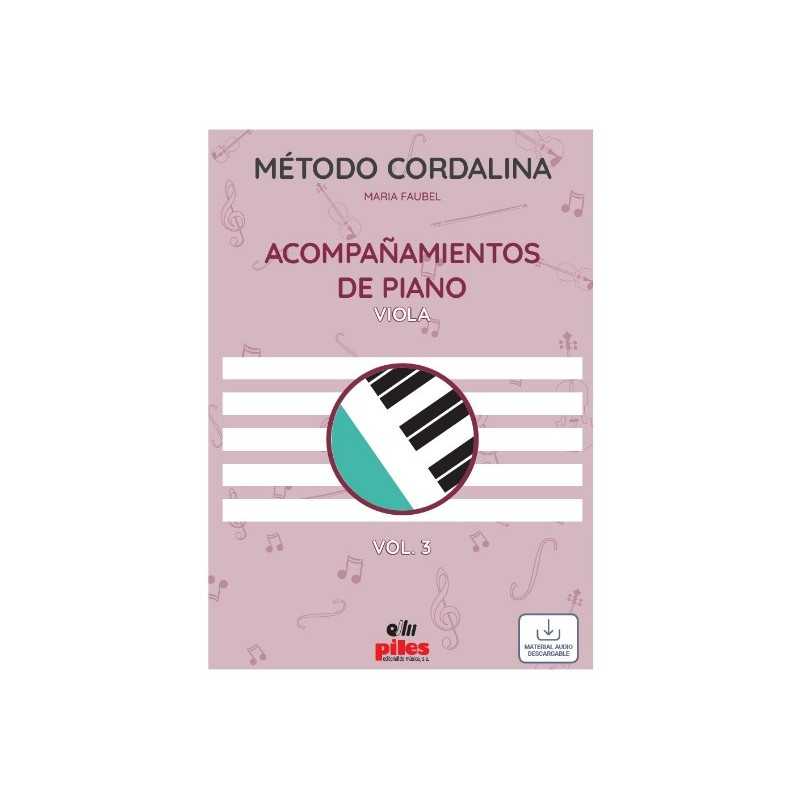 Método Cordalina Viola - acompañamiento de piano Vol.3