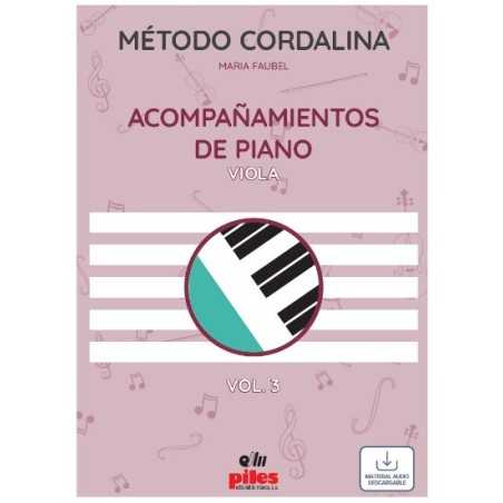 Método Cordalina Viola - acompañamiento de piano Vol.3