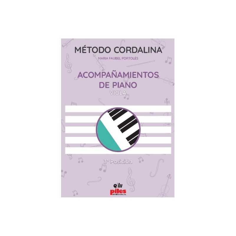 Método Cordalina Viola - acompañamiento de piano 3ª posición