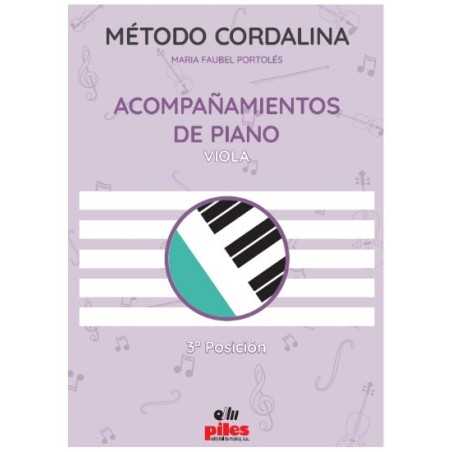Método Cordalina Viola - acompañamiento de piano 3ª posición