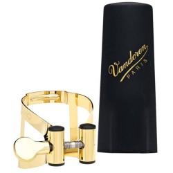 Abrazadera y boquillero saxo soprano Vandoren M / O LC56DP