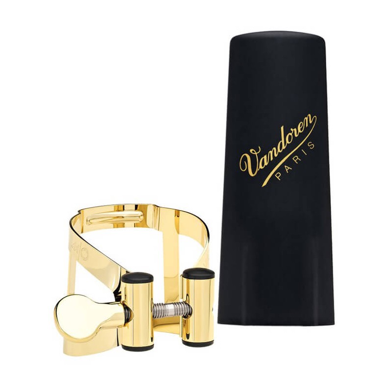 Abrazadera y boquillero saxo soprano Vandoren M / O LC56DP