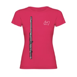 Camiseta Flauta Chica Fucsia M