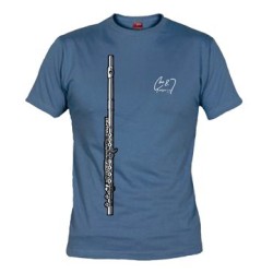 Camiseta Flauta Chico Azul L