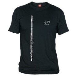 Camiseta Flauta Chico Negra S