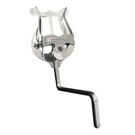 Atril marcha saxo Obrac corto niquelado 1204 N