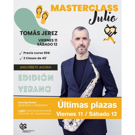Masterclass cursos de verano con Tomás Jerez 
