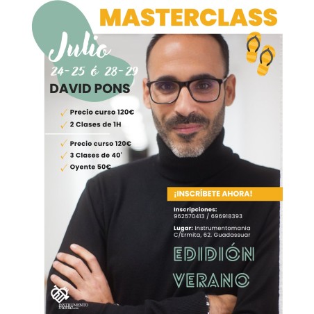 Masterclass cursos de verano con David pons